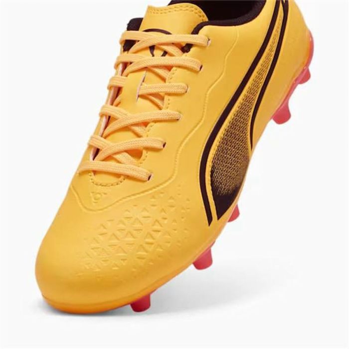 Botas de Fútbol para Niños Puma King Matc FG/AG Amarillo Naranja 3