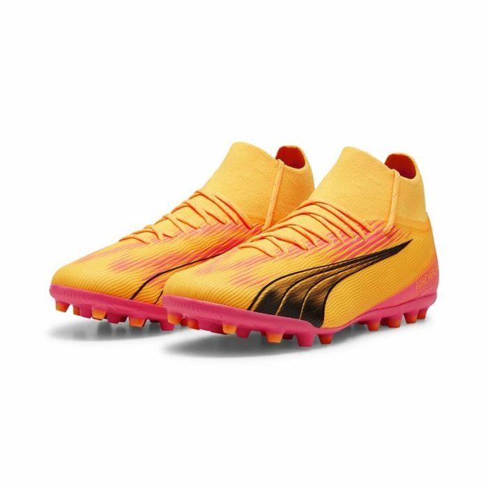 Botas de Fútbol Multitaco para Adultos Puma Ultra Pro MG Sun Stream Naranja 3