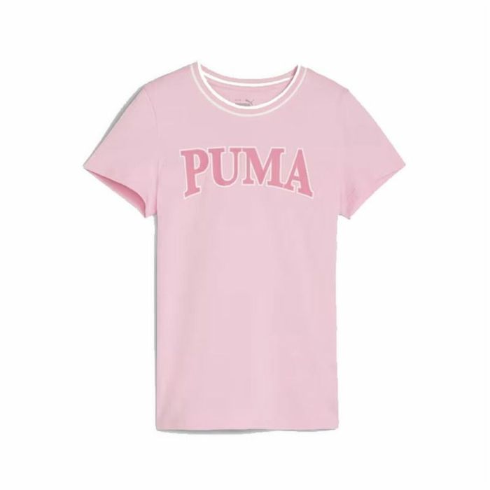 Camiseta de Manga Corta Infantil Puma Squad Rosa