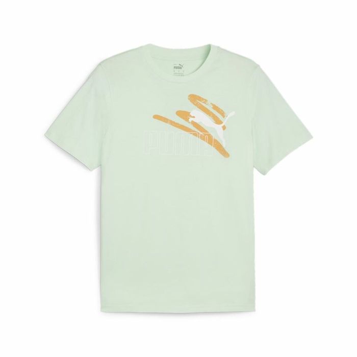 Camiseta de Manga Corta Hombre Puma Essentials+ AB Summer Verde oscuro