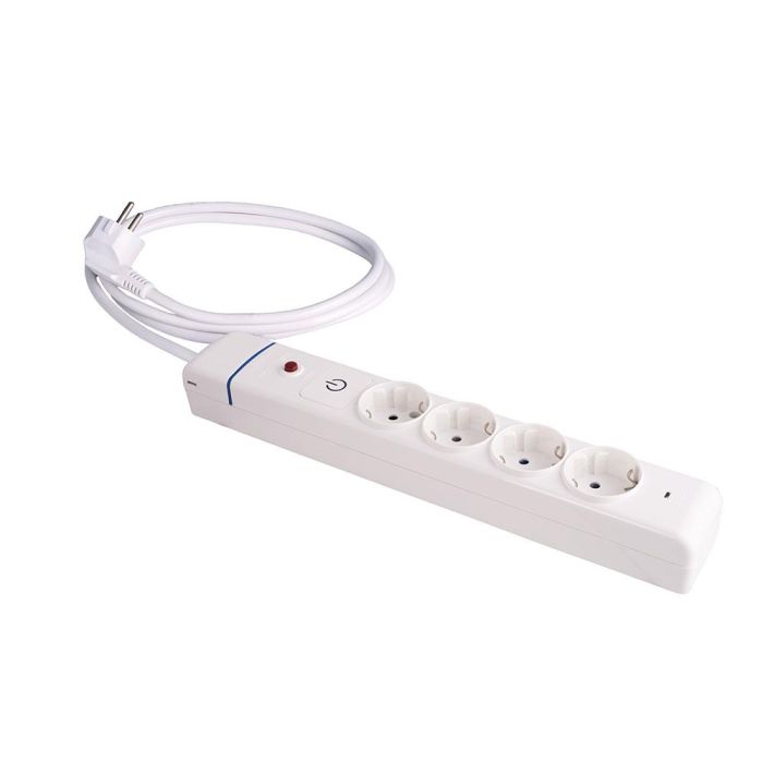 Regleta Enchufes 4 Tomas con interruptor Solera 41ilso 250 V 16 A (1,5 m)