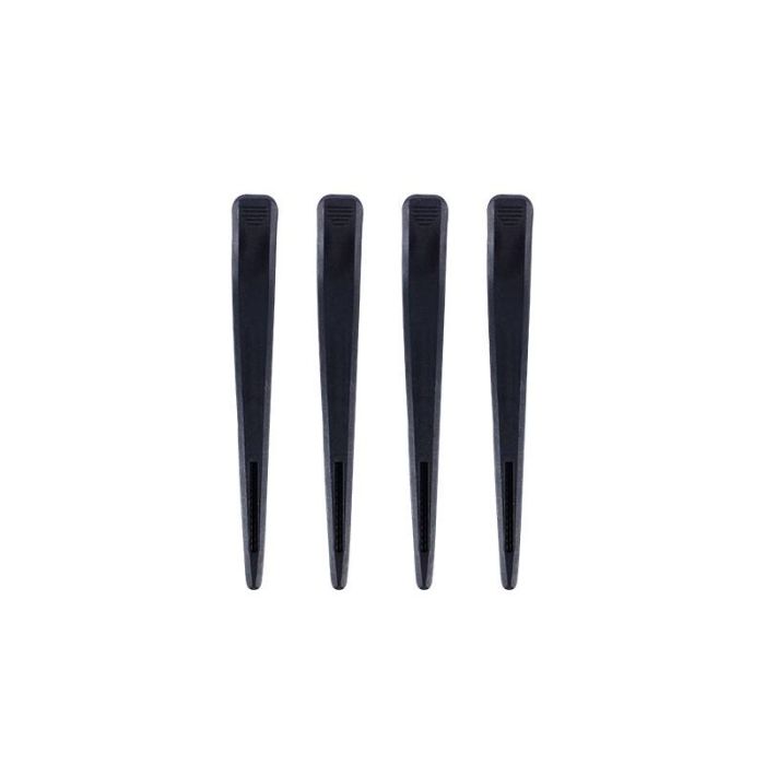 Hair Clip Set Black 4Pcs-Box Wad Professional Beauty