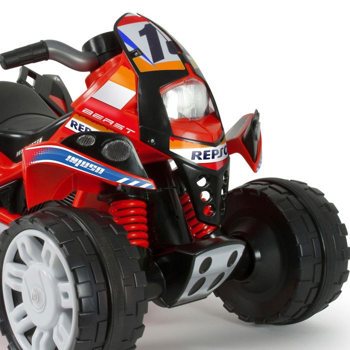 Quad Eléctrico Injusa The Best Repsol Rojo 12 V 3