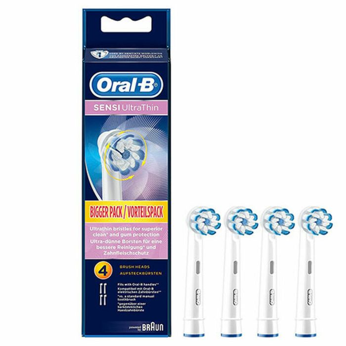 Recambio para Cepillo de Dientes Eléctrico Oral-B Sensi Ultrathin Blanco (4 pcs)