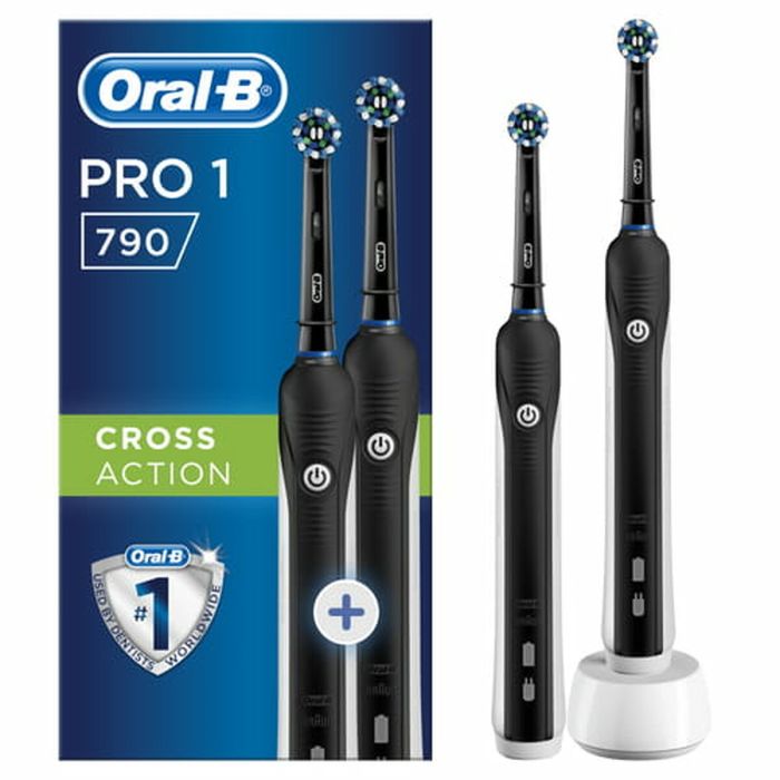 CEPILLO DENTAL BRAUN ORAL-B PRO 790 CROSSACTION DÚO - 8800 MOVIMIENTO POR MINUTO - SENSOR DE PRESIÓN - BATERÍA RECARGABLE - INDICADOR DE CARGA CEPILLO DENTAL BRAUN ORAL-B PRO 790 CROSSACTION DÚO - 8800 MOVIMIENTO POR MINUTO - SENSOR DE PRESIÓN - BATERÍA RECARGABLE - INDICADOR DE CARGA