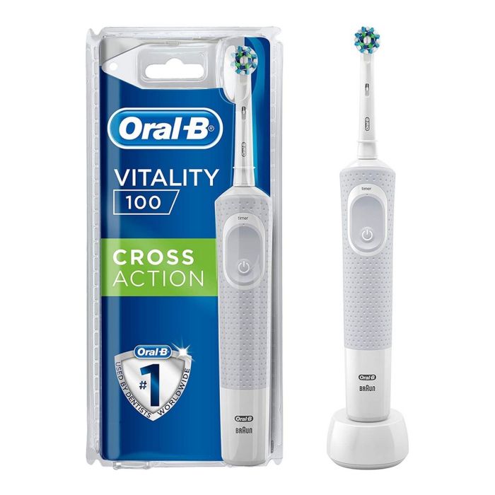 Cepillo de Dientes Eléctrico Oral-B Vitality D-100 Trizone Blanco 4