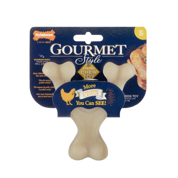 Juguete para perros Nylabone Pollo 20 Crema Animales 2