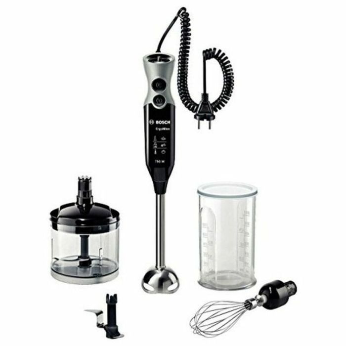 Batidora de Mano BOSCH MSM67170 Negro Negro/Plateado 750 W 1 L Batidora de Mano BOSCH MSM67170 Negro Negro/Plateado 750 W 1 L
