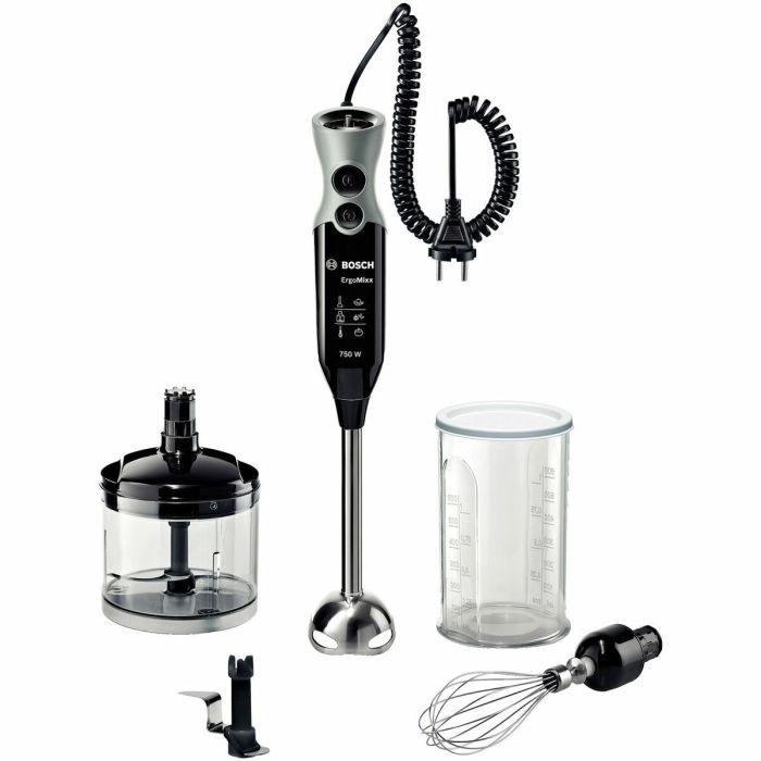 Batidora de Mano BOSCH MSM67170 Negro Plateado 750 W 13 Batidora de Mano BOSCH MSM67170 Negro Plateado 750 W 13