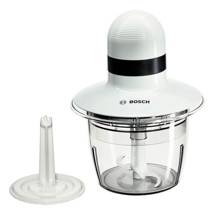 Bosch MMR08A1 Picadora Universal 800ml 400W Blanca y Antracita con Tazón de Plástico y Cuchilla de Acero Inoxidable