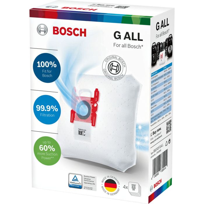 Bolsa de Recambio para Aspiradora BOSCH BBZ41FGALL (4 Unidades) 8