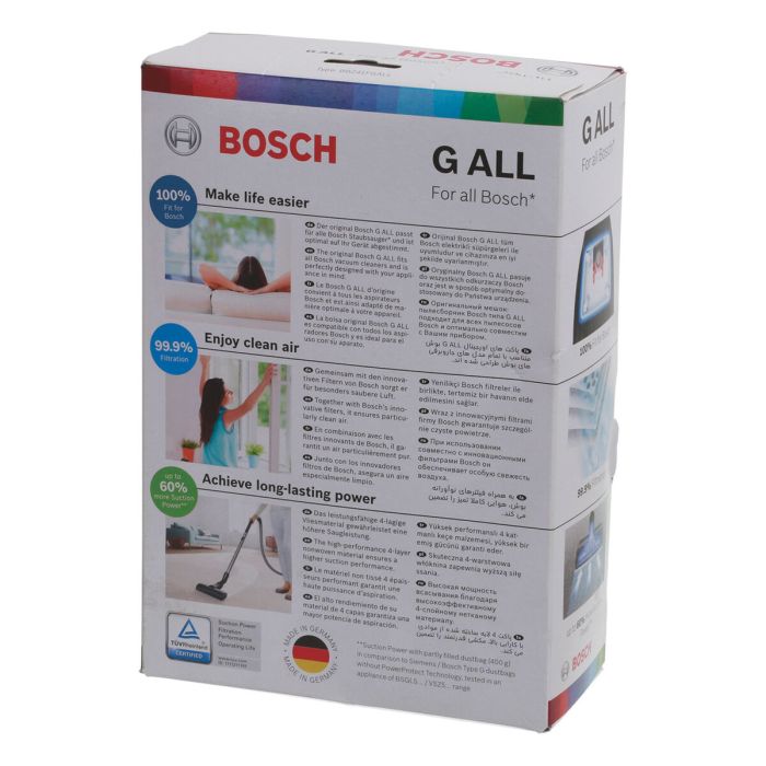 Bolsa de Recambio para Aspiradora BOSCH BBZ41FGALL (4 Unidades) 6