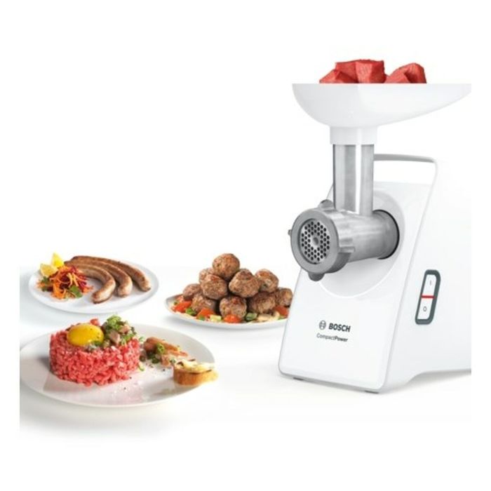 Picadora de Carne BOSCH MFW 3520W Blanco Acero Inoxidable 500 W 25 x 23 x 16 cm 10 Picadora de Carne BOSCH MFW 3520W Blanco Acero Inoxidable 500 W 25 x 23 x 16 cm 10