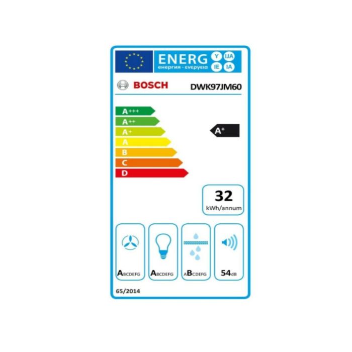 Campana Convencional BOSCH DWK97JM60 90 cm 730 m3/h 143 W A+ Negro Plateado 1 Campana Convencional BOSCH DWK97JM60 90 cm 730 m3/h 143 W A+ Negro Plateado 1