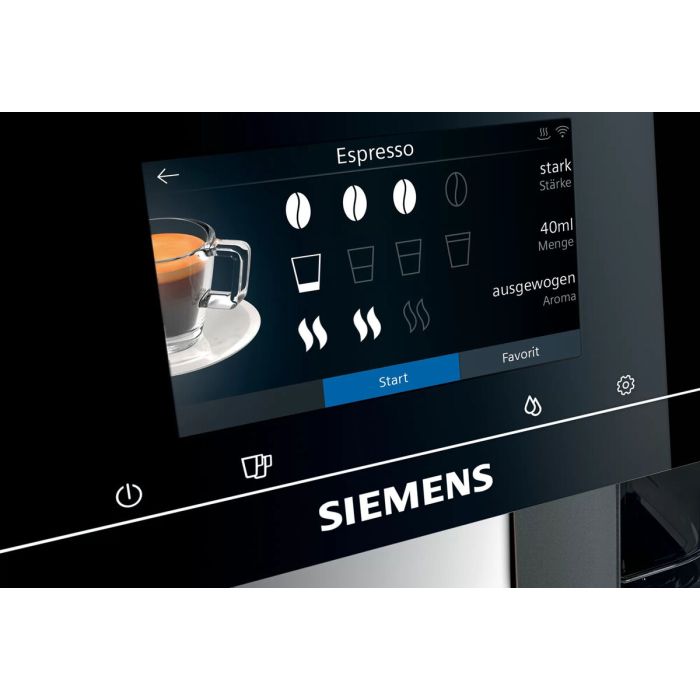 Cafetera Superautomática Siemens AG TP707R06 metálico Sí 1500 W 19 bar 2,4 L 4 Cafetera Superautomática Siemens AG TP707R06 metálico Sí 1500 W 19 bar 2,4 L 4