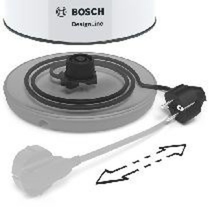 Hervidor BOSCH TWK3P421 Blanco Negro Acero Inoxidable 2400 W 1,7 L 2