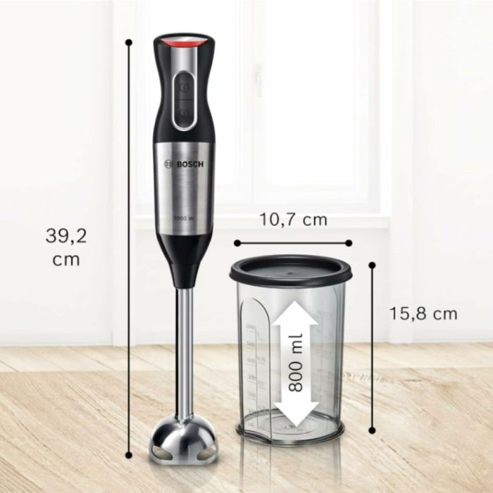 Batidora de Mano Multifunción con Accesorios BOSCH MS6CM61V2 Negro Plateado 1000 W 2 Batidora de Mano Multifunción con Accesorios BOSCH MS6CM61V2 Negro Plateado 1000 W 2