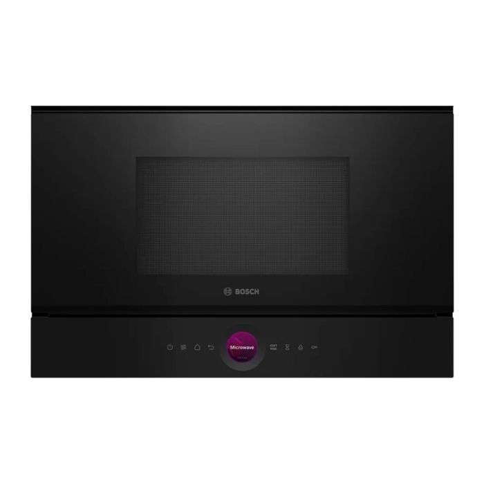 Microondas monointegrable - BOSCH SER8 - BFL7221B1 Negro - Volumen del horno: 21l - 1 modo de cocción - Al 382 x L 594 x P 318 mm