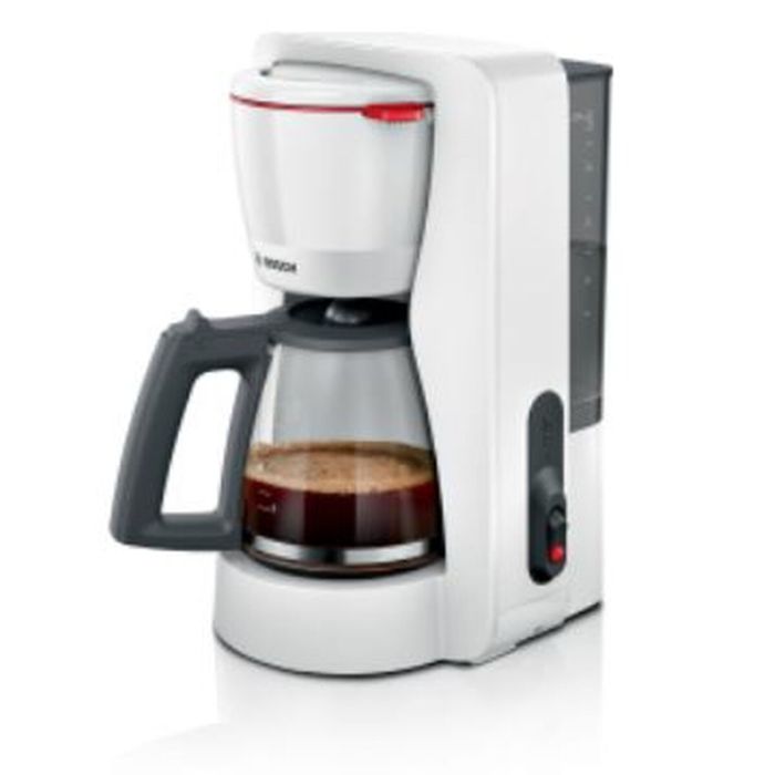 Cafetera de filtro - BOSCH - TKA2M111 MyMoment - Blanca - Capacidad 1,25L - Jarra de cristal - Sistema antigoteo