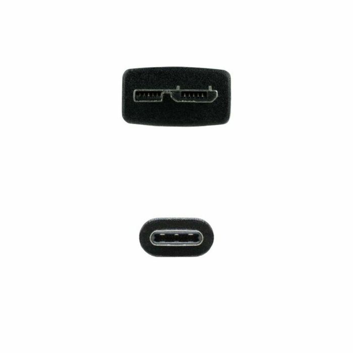 Cable USB a micro USB NANOCABLE 10.01.1201-BK Negro 1 m (1 unidad) 1