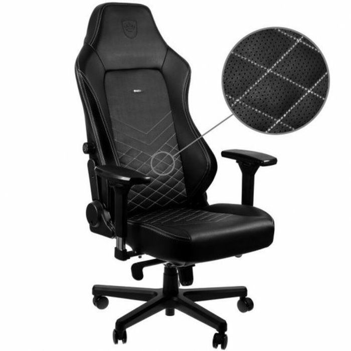 Silla Gaming Noblechairs Hero Negro/Blanco Cuero 8 Silla Gaming Noblechairs Hero Negro/Blanco Cuero 8
