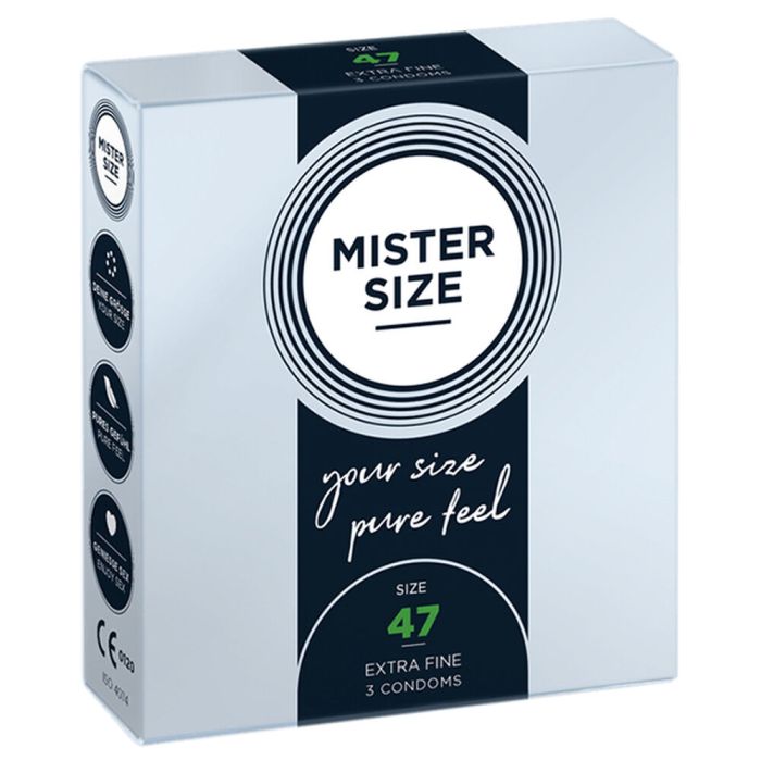Preservativos Mister Size Extrafinos (47 mm) 1