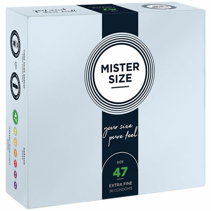 Preservativos Mister Size Pure Fell Extra Fine Ø 4,7 cm