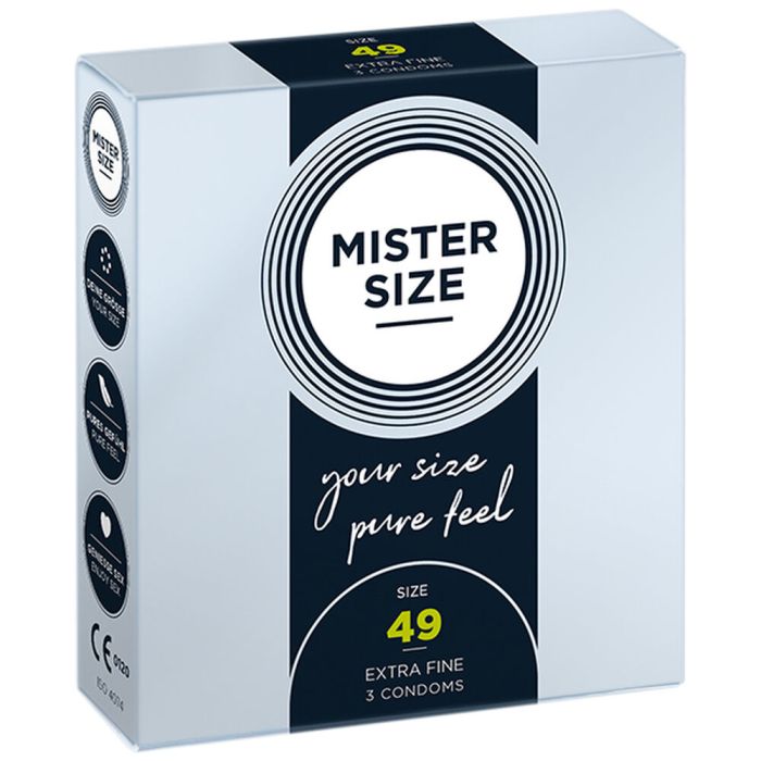 Preservativos Mister Size Pure Feel Extra Thin Extrafinos