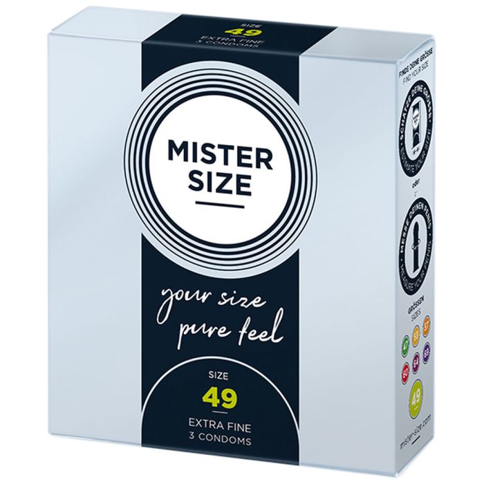 Preservativos Mister Size Extrafinos (49 mm) 1