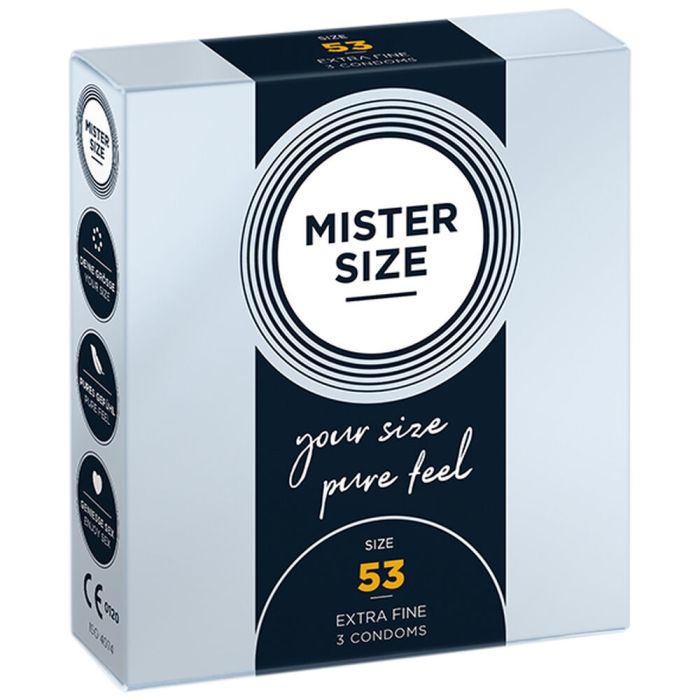 Preservativos Mister Size Pure Feel Extra Thin Extrafinos