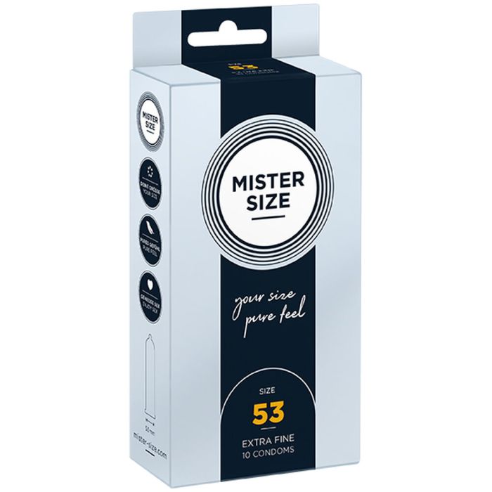 Preservativos Mister Size Pure Feel Extra Thin Extrafinos