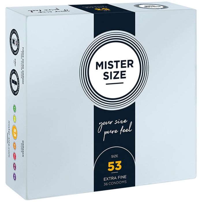 Preservativos Mister Size Pure Fell Extra Fine Ø 5,3 cm