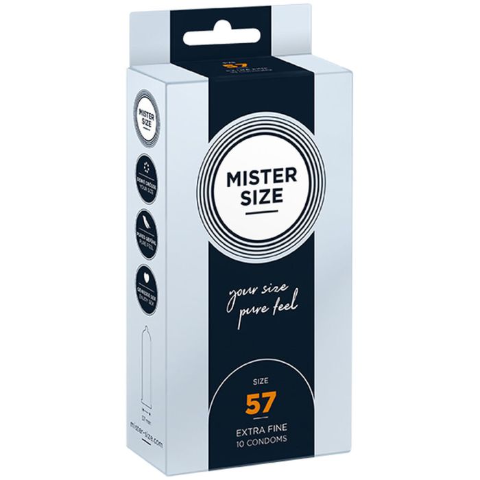 Preservativos Mister Size Extrafinos (57 mm) 1