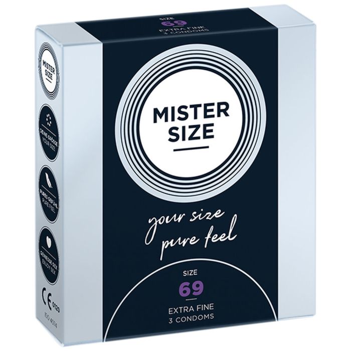 Preservativos Mister Size Pure Feel Extra Thin Extrafinos