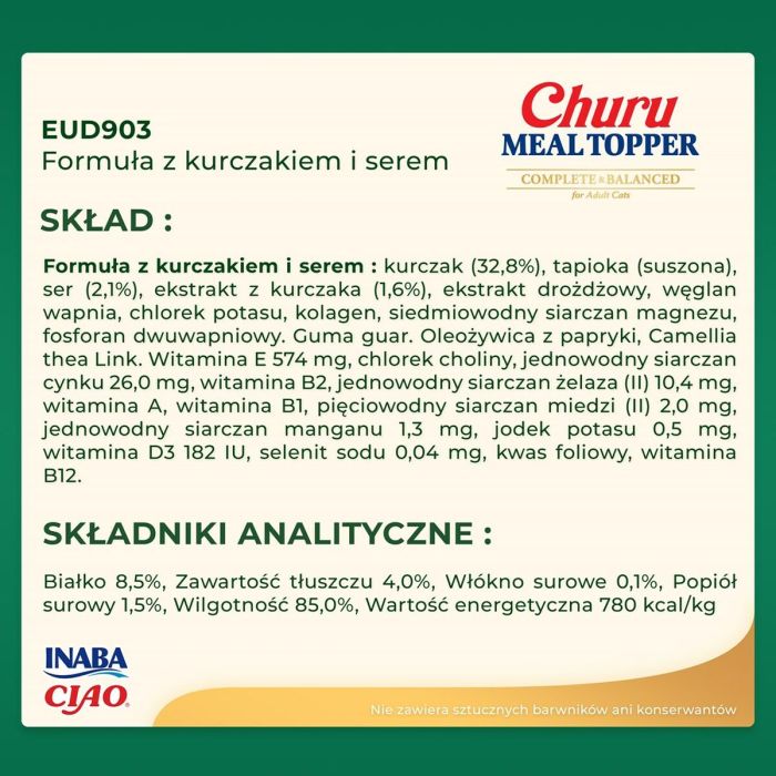 Snack para Perros Inaba Churu Meal Topper Chicken with cheese Pollo 5 Snack para Perros Inaba Churu Meal Topper Chicken with cheese Pollo 5