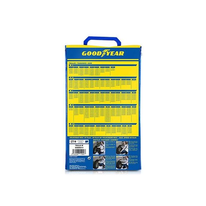 Goodyear GOD8011 Cadenas Ultra Grip Talla M Silenciosas, Fácil Instalación para Nieve y Hielo (Máx. 50 km/h) 3 Goodyear GOD8011 Cadenas Ultra Grip Talla M Silenciosas, Fácil Instalación para Nieve y Hielo (Máx. 50 km/h) 3