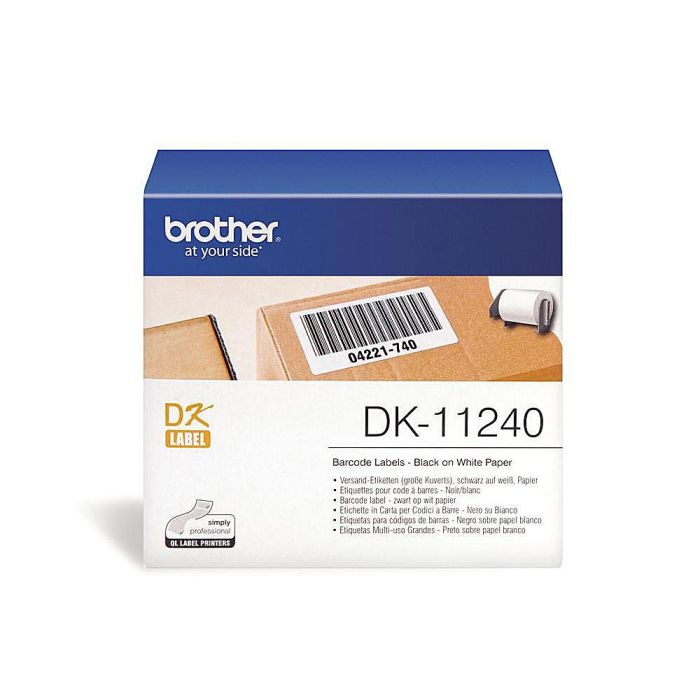 Etiqueta Brother Dk11240 Para Impresoras De Etiquetas Ql-Multiproposito- 102x51 mm 600 Etiquetas- 1