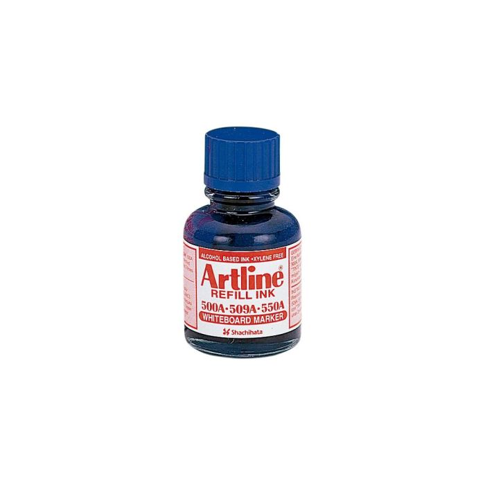 Tinta Artline Azul Para Rotulador Pizarra Blanca 500A Bote 20 mL 1