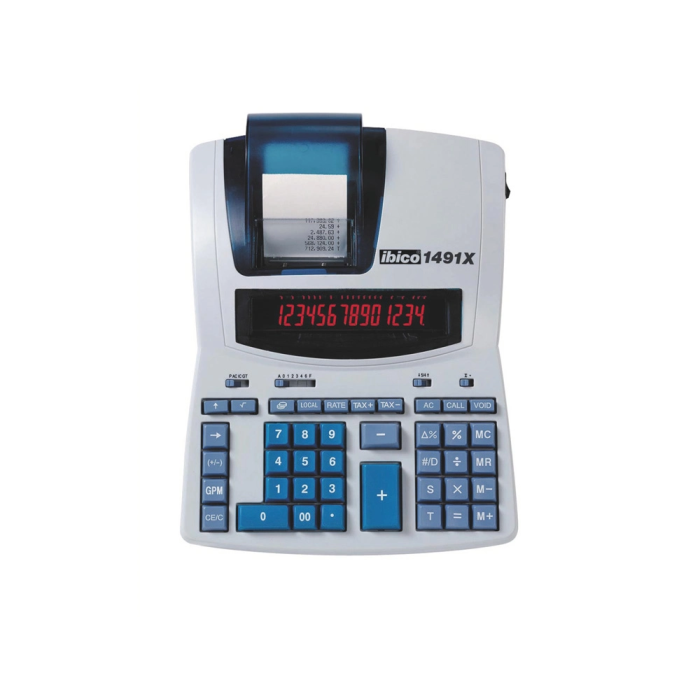 Ibico 1491X Calculadora Impresora con Pantalla LCD de 14 Dígitos, Papel 57 mm 0 Ibico 1491X Calculadora Impresora con Pantalla LCD de 14 Dígitos, Papel 57 mm 0