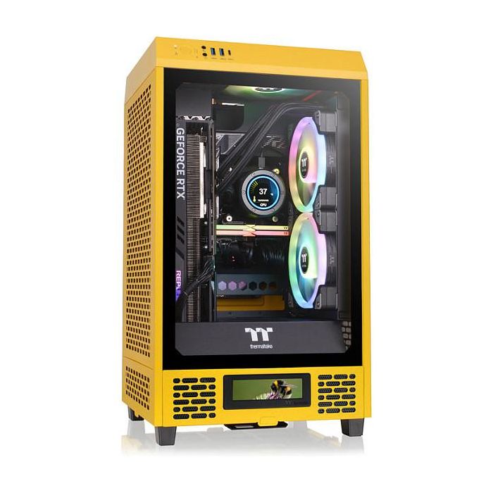 Thermaltake CA-1X9-00S4WN-00 Mini Tower PC Amarillo Cristal Templado Mini-ITX 20cm 1