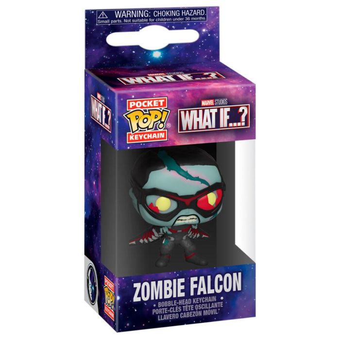 Funko Pop Keychain Llavero Marvel What If - Falcon Zombie 1 Funko Pop Keychain Llavero Marvel What If - Falcon Zombie 1