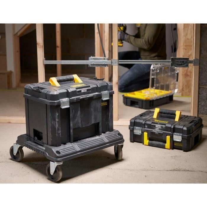 Stanley FMST1-71972 Módulo de Rodillos TSTAK FATMAX, 4 Ruedas 360° con Freno, Resina Resistente, Compatible PRO-STACK 1 Stanley FMST1-71972 Módulo de Rodillos TSTAK FATMAX, 4 Ruedas 360° con Freno, Resina Resistente, Compatible PRO-STACK 1