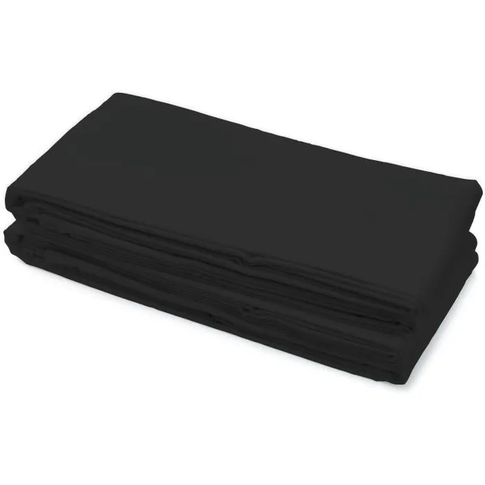 Home Linge Passion HP72093 Sábana Plana Microfibra 82g 240x300 cm Negra 3