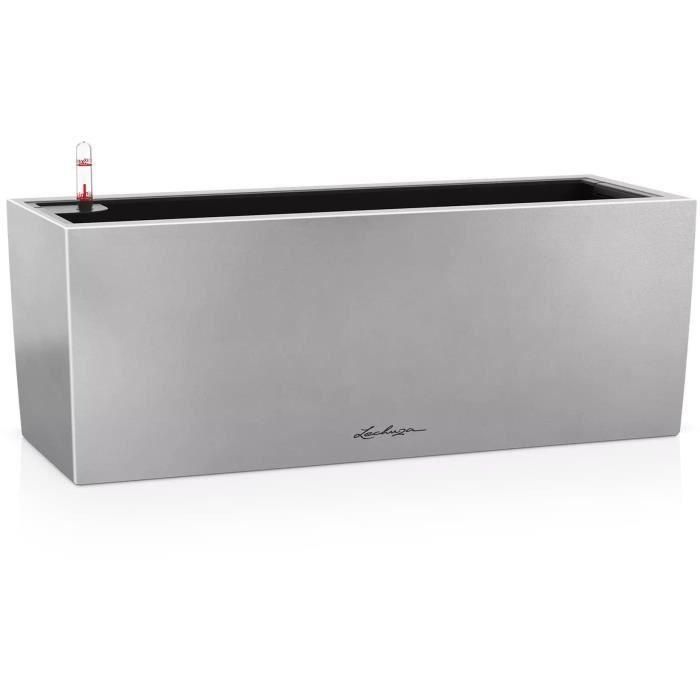 Macetero LECHUZA Balconera Steel 50, gris perla satinado Macetero LECHUZA Balconera Steel 50, gris perla satinado
