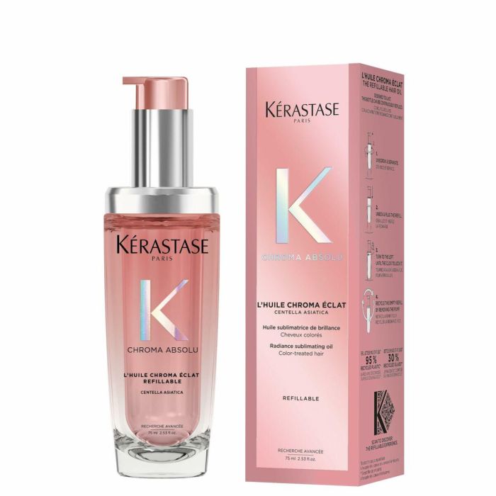 Kerastase Chroma Absolu Aceite Sublimador Radiante Recargable 75 ml para Cabellos Teñidos 0 Kerastase Chroma Absolu Aceite Sublimador Radiante Recargable 75 ml para Cabellos Teñidos 0