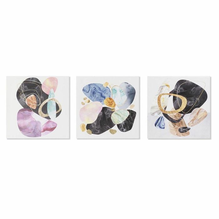 Cuadro Moderno DKD Home Decor Multicolor 1.8 x 40 x 40 cm (3 Unidades) Cuadro Moderno DKD Home Decor Multicolor 1.8 x 40 x 40 cm (3 Unidades)