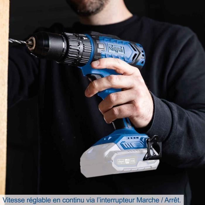 Taladro-destornillador de impacto - SCHEPPACH - 20V IXES - Par 45 Nm - Portabrocas 13mm - sin batería ni cargador - C-CD45-X 3 Taladro-destornillador de impacto - SCHEPPACH - 20V IXES - Par 45 Nm - Portabrocas 13mm - sin batería ni cargador - C-CD45-X 3