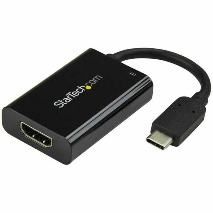 Adaptador USB C a HDMI Startech CDP2HDUCP Negro 4K Ultra HD Adaptador USB C a HDMI Startech CDP2HDUCP Negro 4K Ultra HD