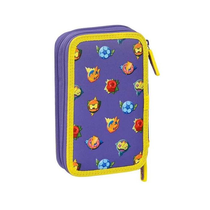 Plumier Doble SuperThings Guardians of Kazoom Amarillo Morado (28 piezas) 1 Plumier Doble SuperThings Guardians of Kazoom Amarillo Morado (28 piezas) 1