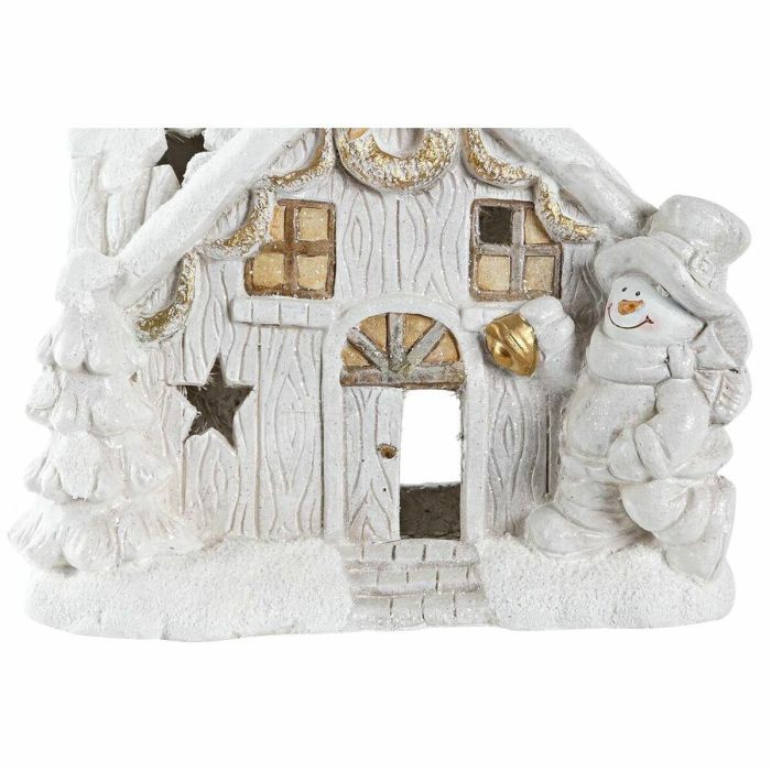 Casa Navidad Moderna DKD Home Decor Blanco 21 x 45 x 38 cm (2 Unidades) 3 Casa Navidad Moderna DKD Home Decor Blanco 21 x 45 x 38 cm (2 Unidades) 3